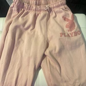 Pink playboy sweatpants